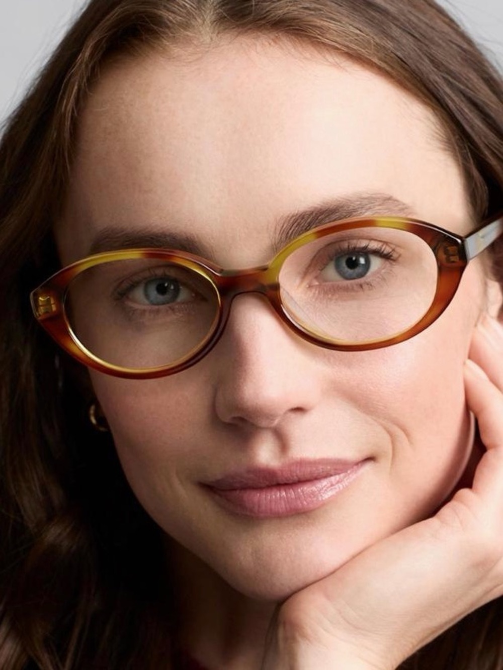 Warby Parker Franny glasses frames - slim oval minimalist 90s frames - tortoise